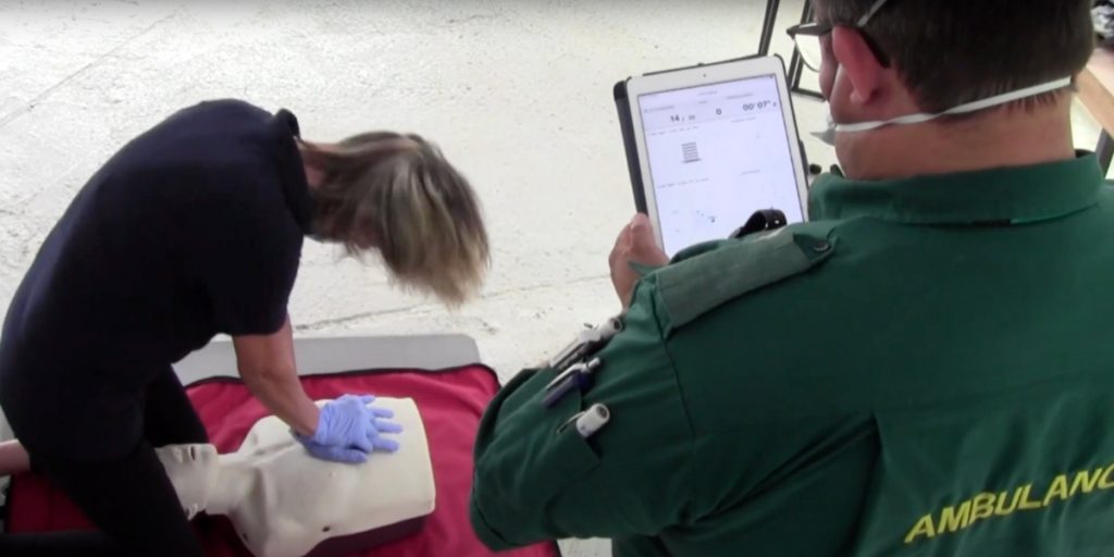 Ambulance service doing integrated training with Brayden CPR manikin
